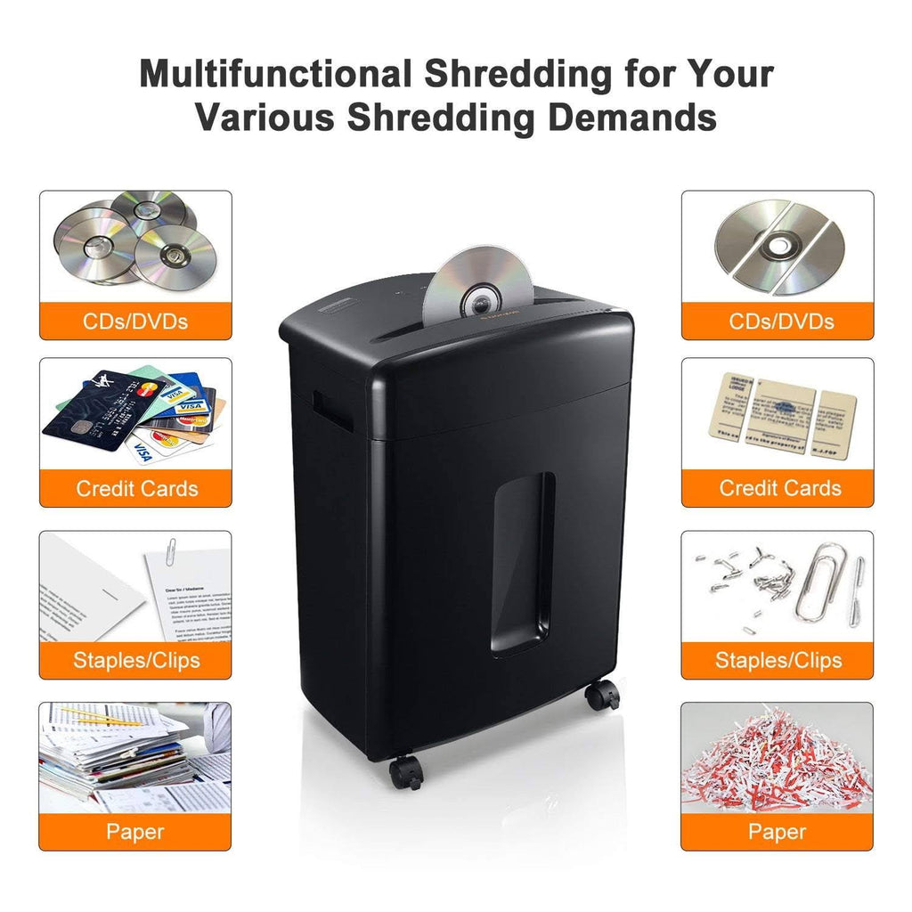 15-Sheet Cross-Cut Paper Shredder Black Q3919