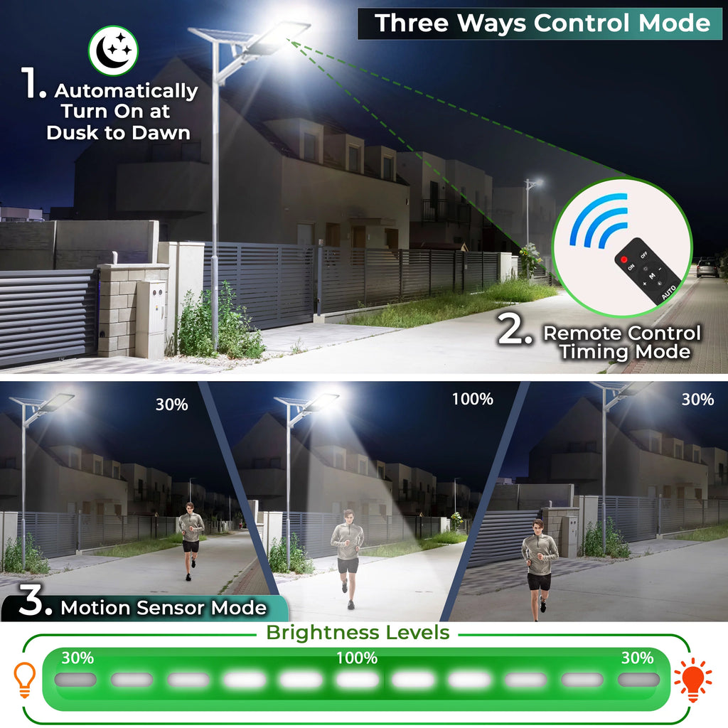 3400 Watt Solar LED Street Light with Remote S23437