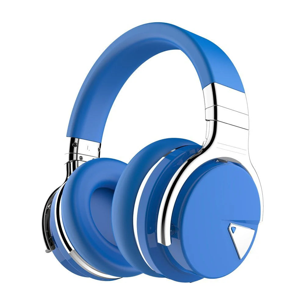 Active Noise Cancelling Bluetooth Headphones with Mic Deep Bass Wireless Over Ear Black F44024