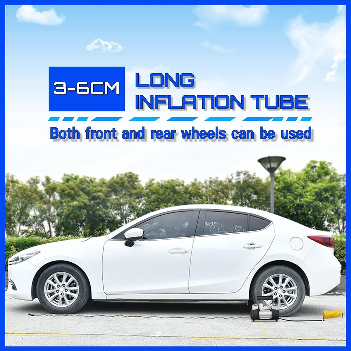 Portable Air Compressor 150PSI Digital Tire Pressure Gauge T61623