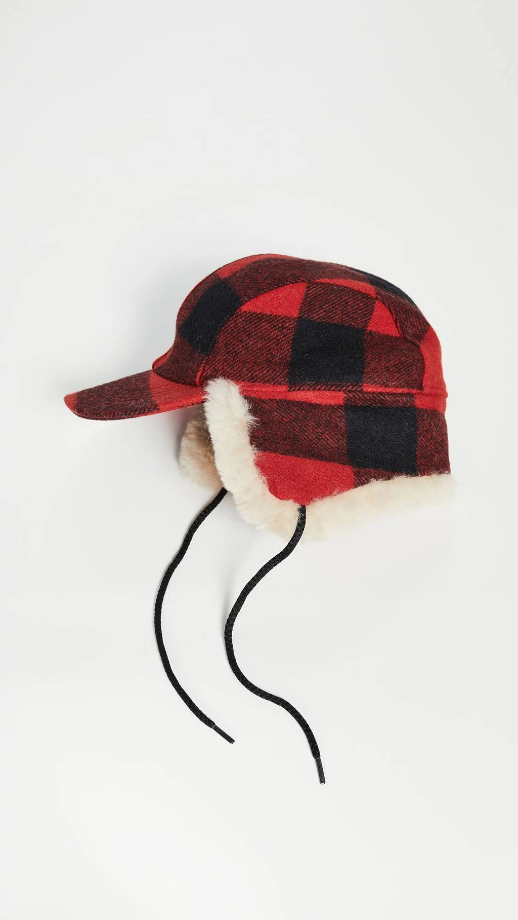 Mackinaw Cap Red Black H292