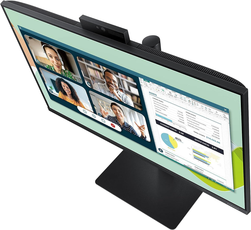 24-Inch FHD IPS Computer Monitor with Built-in Webcam and Speaker N7614