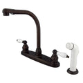 Oil Rubbed Bronze Centerset Kitchen Faucet P647