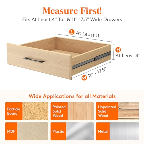 14 Pack 4" High Adjustable White Drawer Dividers Y1785