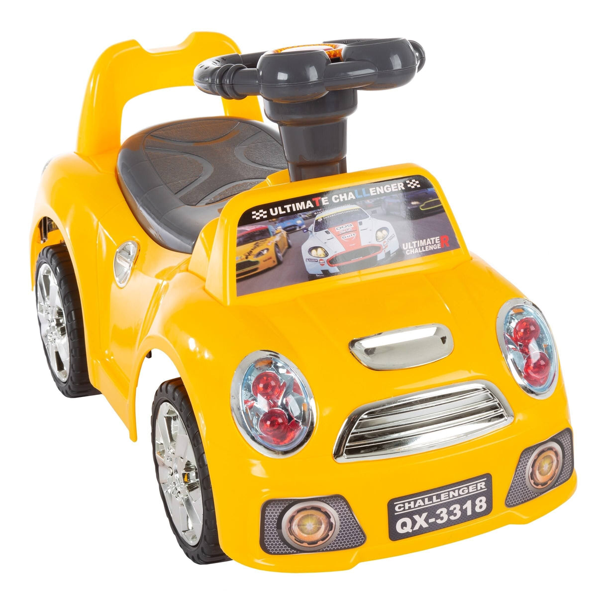 Yellow Ride-On Walking Car Toy E683