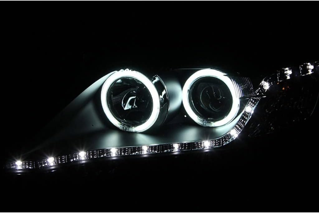 Projector Headlights with Halo Black S17522