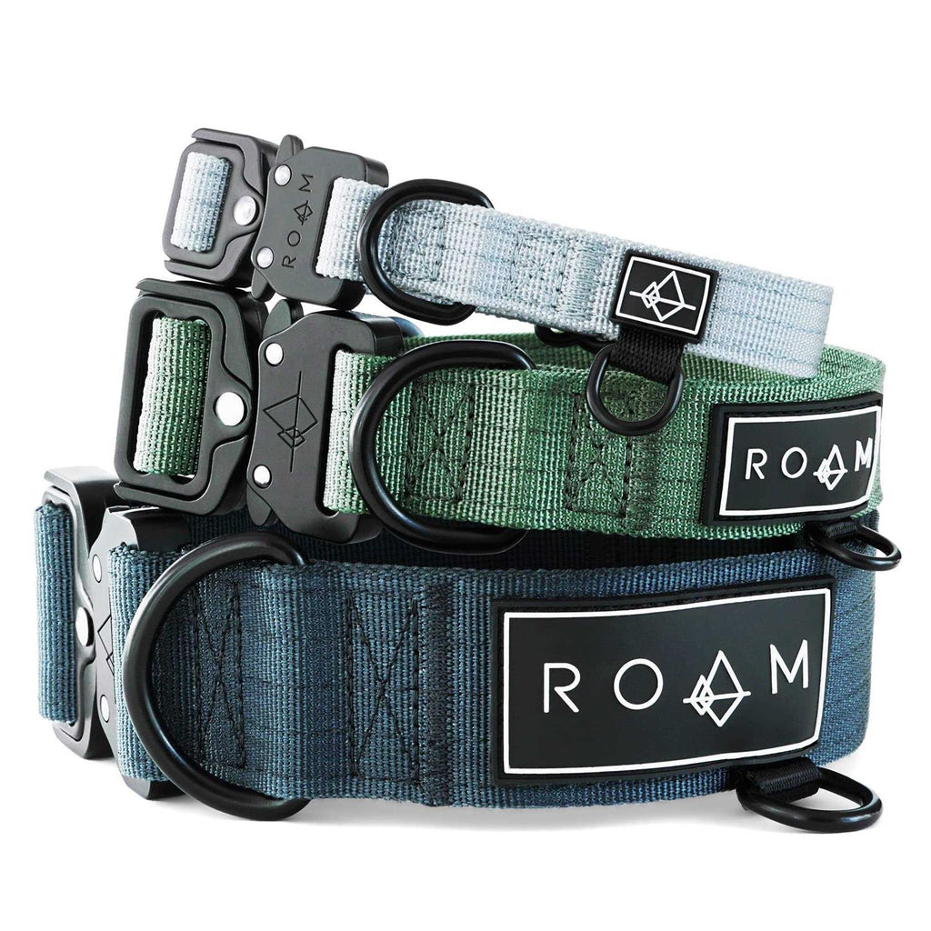Adjustable Heavy Duty Nylon Dog Collar with Quick-Release Metal Buckle V725266