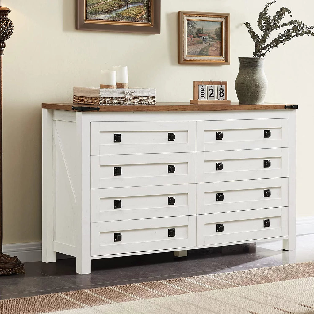 8 Drawer Wood Rustic Dresser H939025