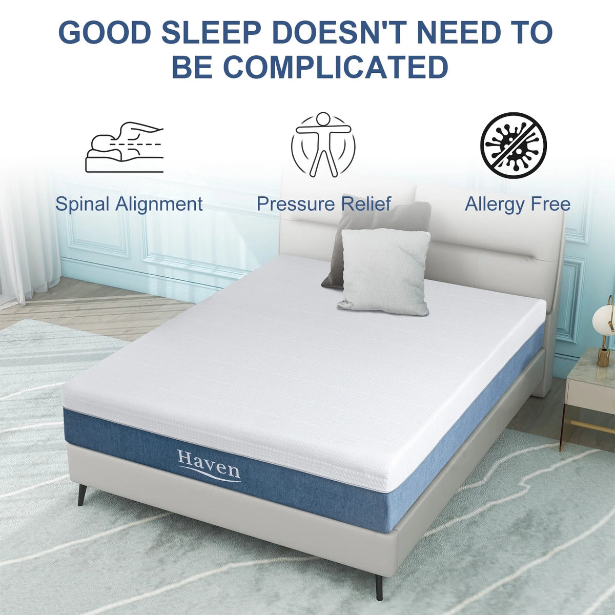 Queen Size Memory Foam Mattress F6538