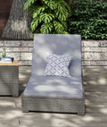 Brown Rattan Outdoor Chaise Lounge C726