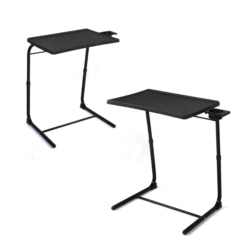 Set of 2 Black Portable Computer Table J402136