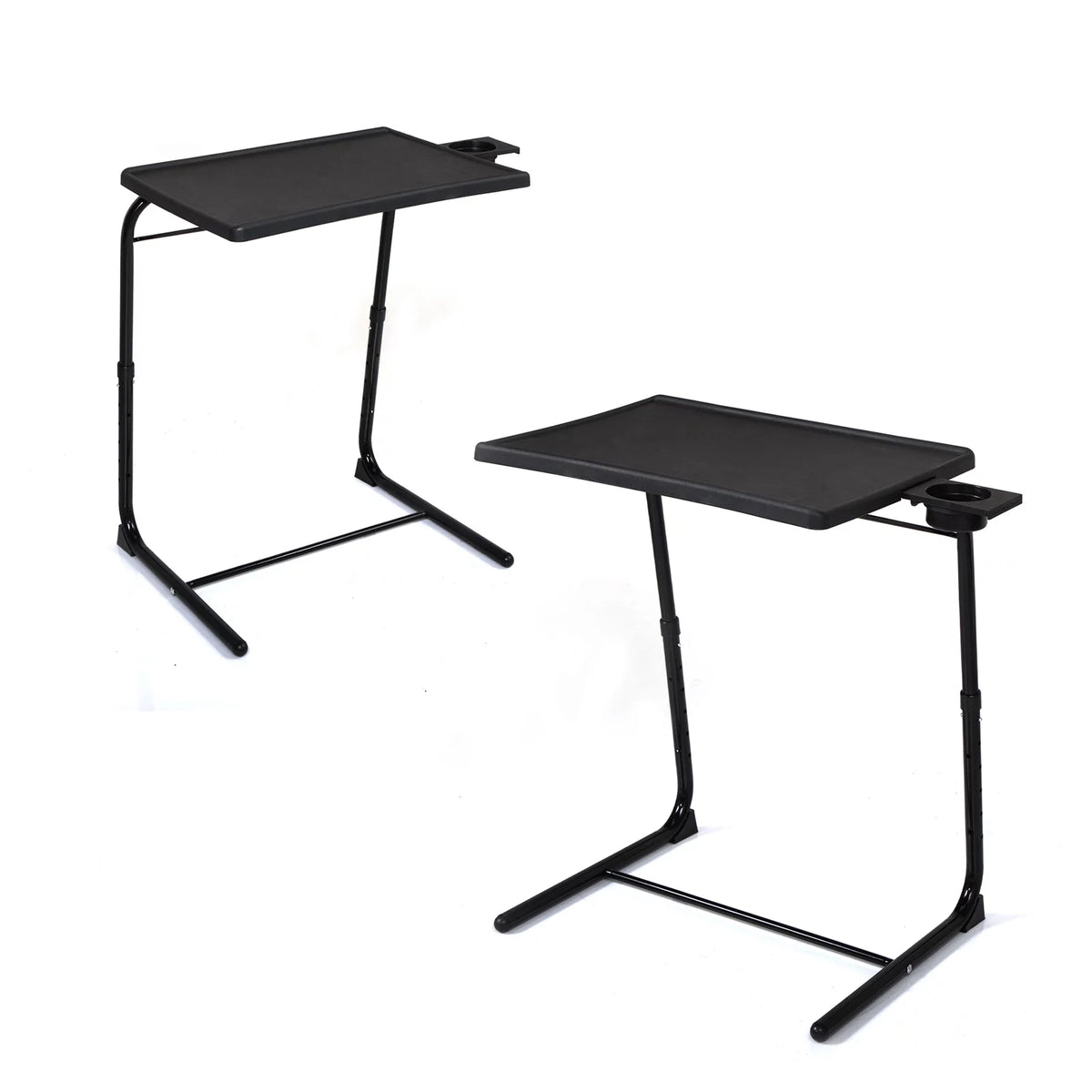 Set of 2 Black Portable Computer Table J402136
