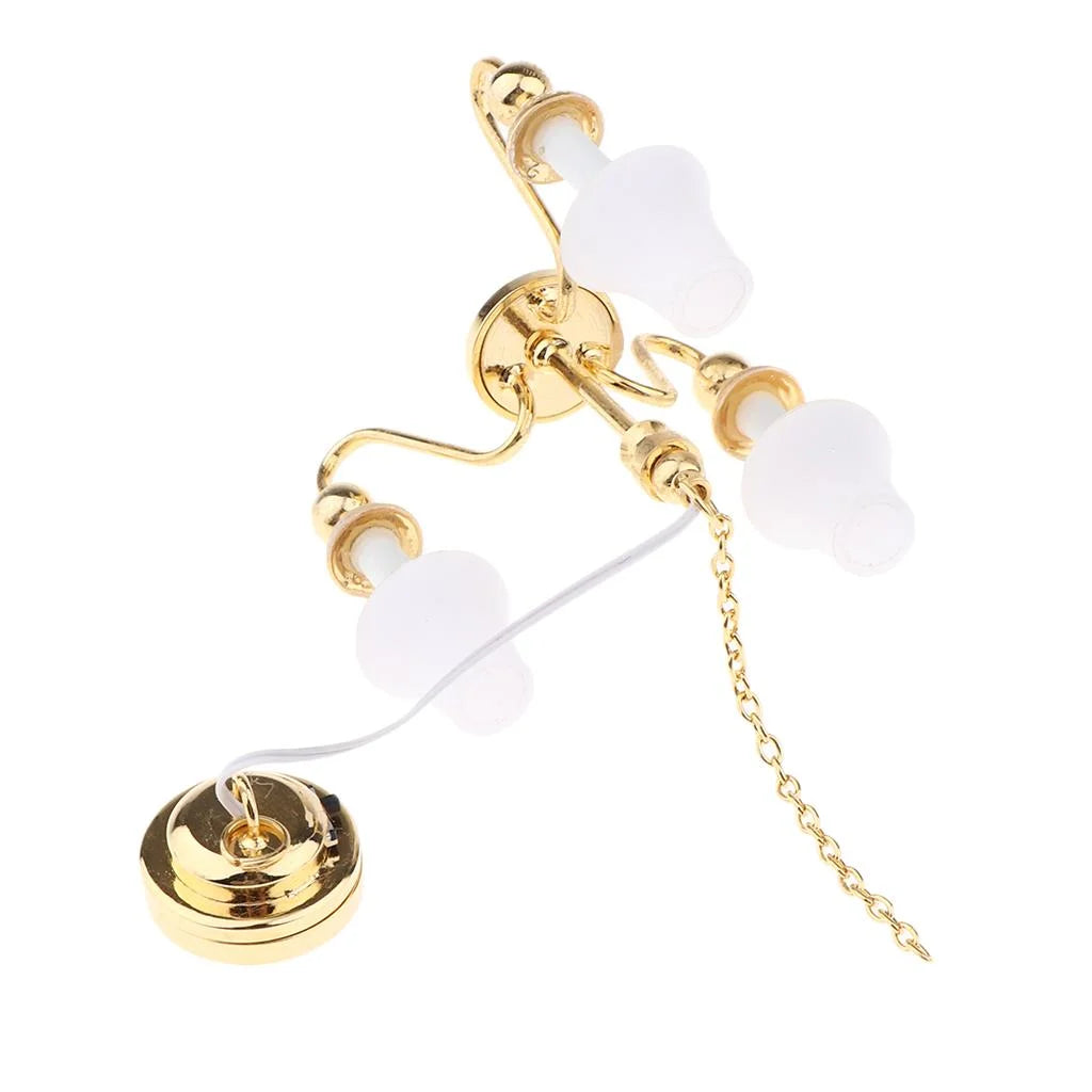 1/12 Miniature Ceiling LED Lamp with Button Battery P823