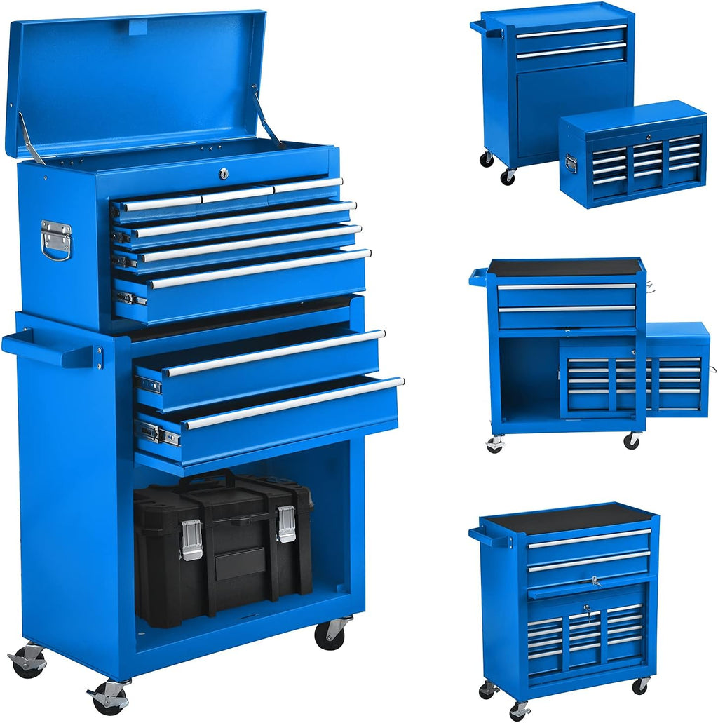 8-Drawer Rolling Tool Chest with Lock Q24660