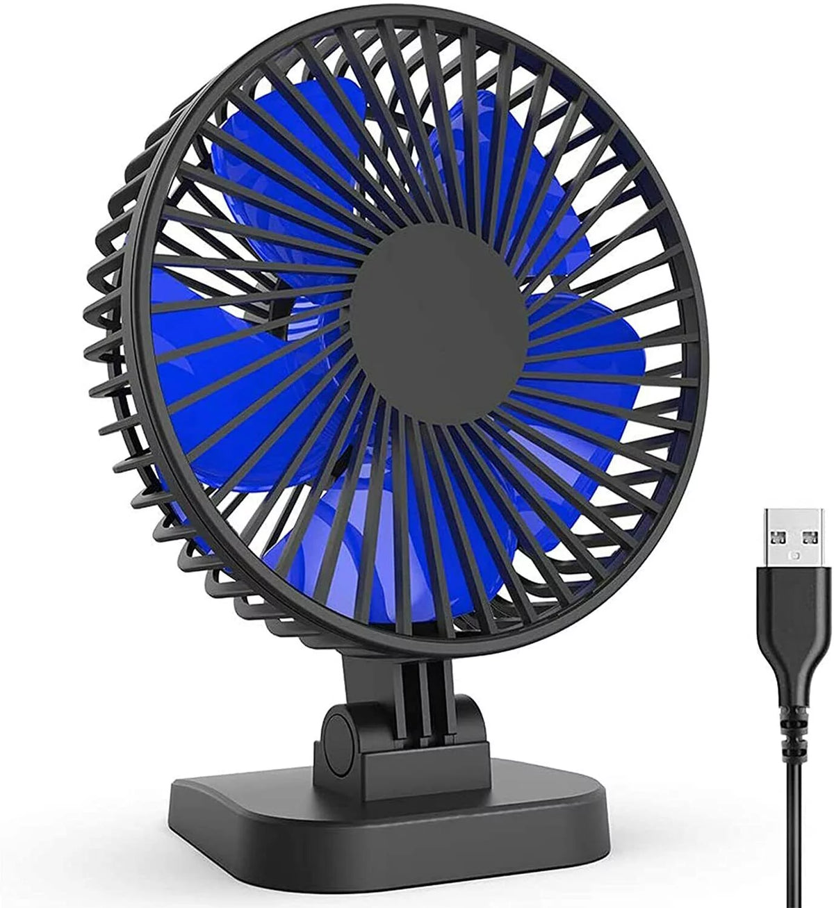 4 inch Mini Desk Fan 3 Speeds USB Powered Q7585