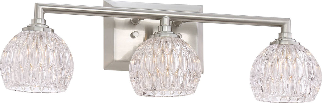 Brushed Nickel Bath Light D9162