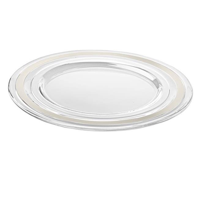 Glass Charger with Platinum Band W975346