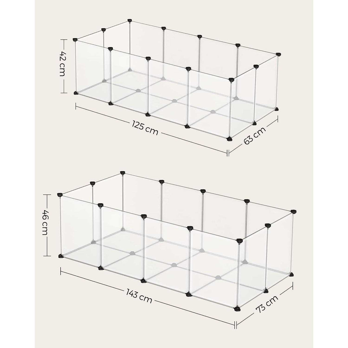 Plastic Pet Playpen with Floor O4221