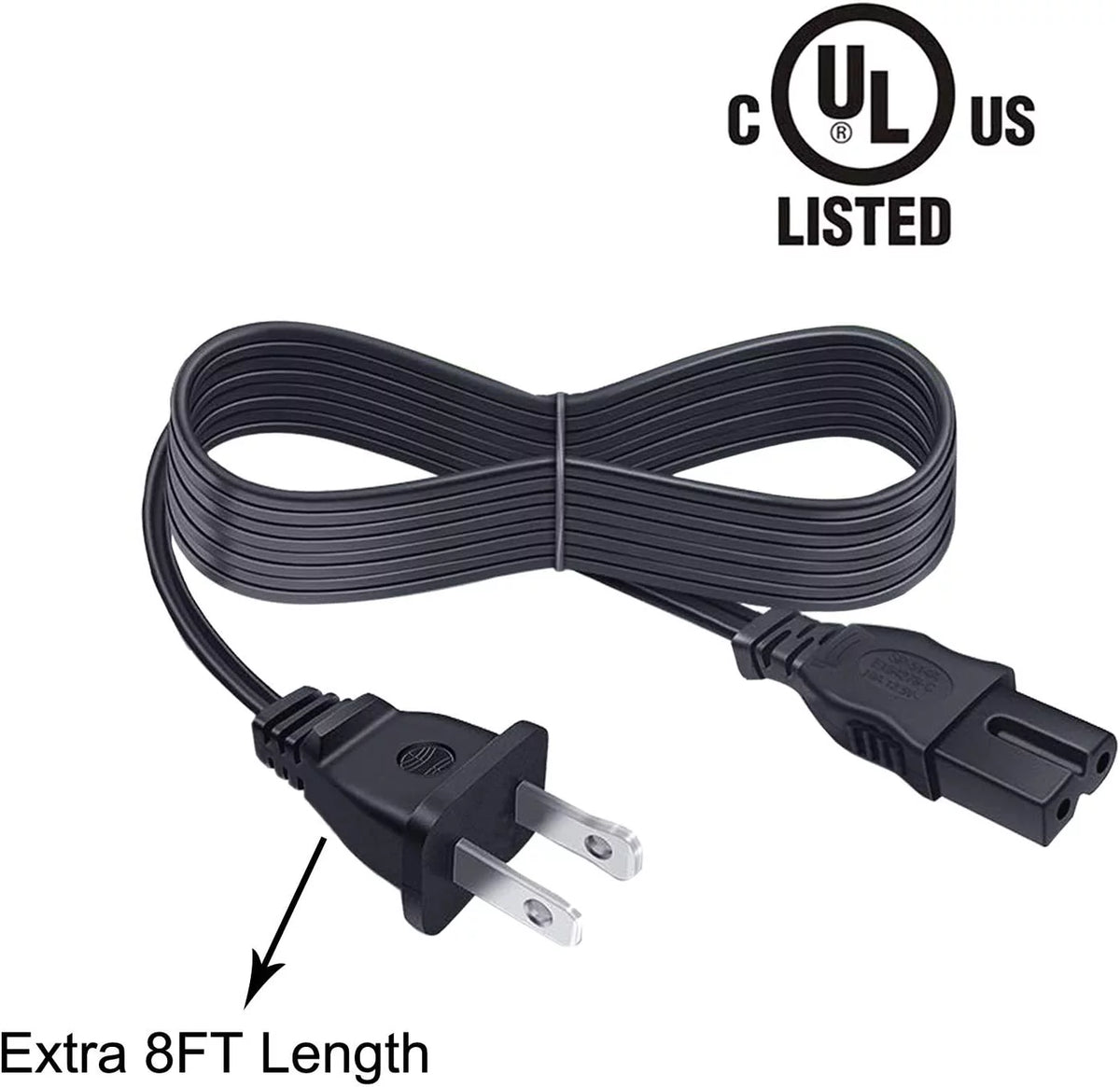 8ft 2 Prong AC Power Cord I35774