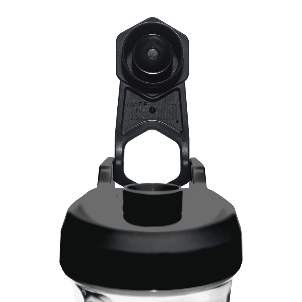 Black Portable Pre-Workout Blender Shaker Bottle 28oz H652229
