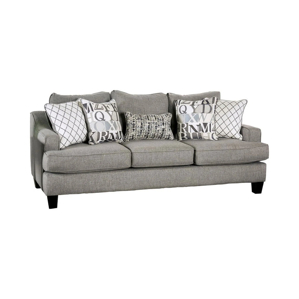 Bluish Gray Fabric 3-Piece Sofa Set N38213
