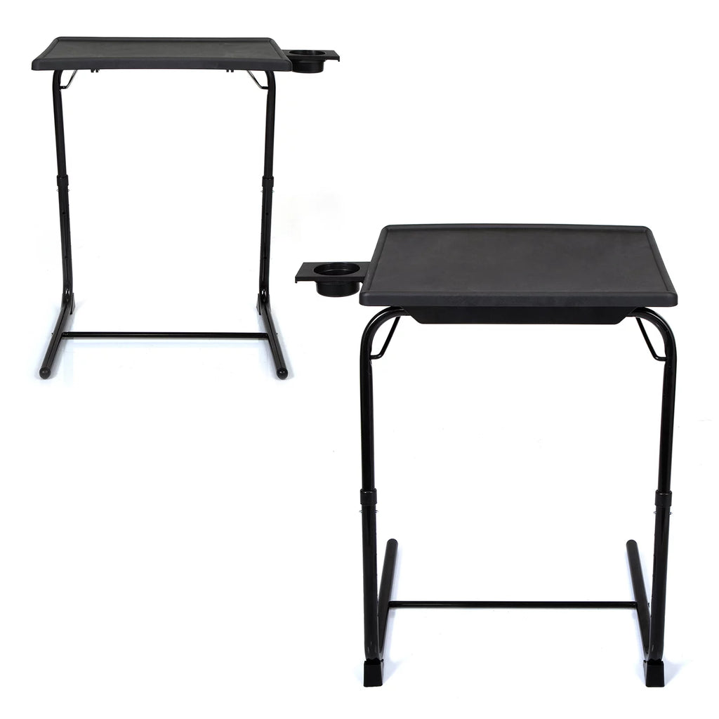 Set of 2 Black Portable Computer Table J402136