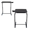 Set of 2 Black Portable Computer Table J402136