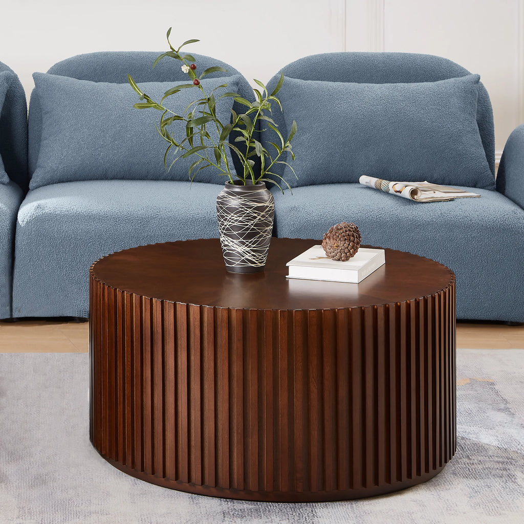 Round Solid Wood Coffee Table S91414