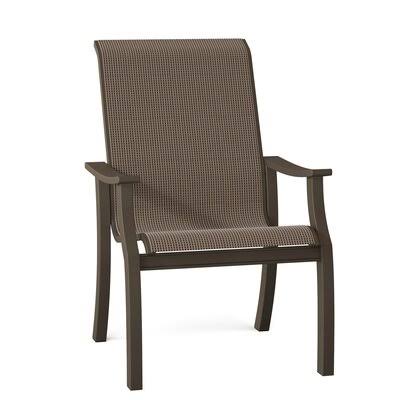 Textured Beachwood Patio Dining Armchair S6917