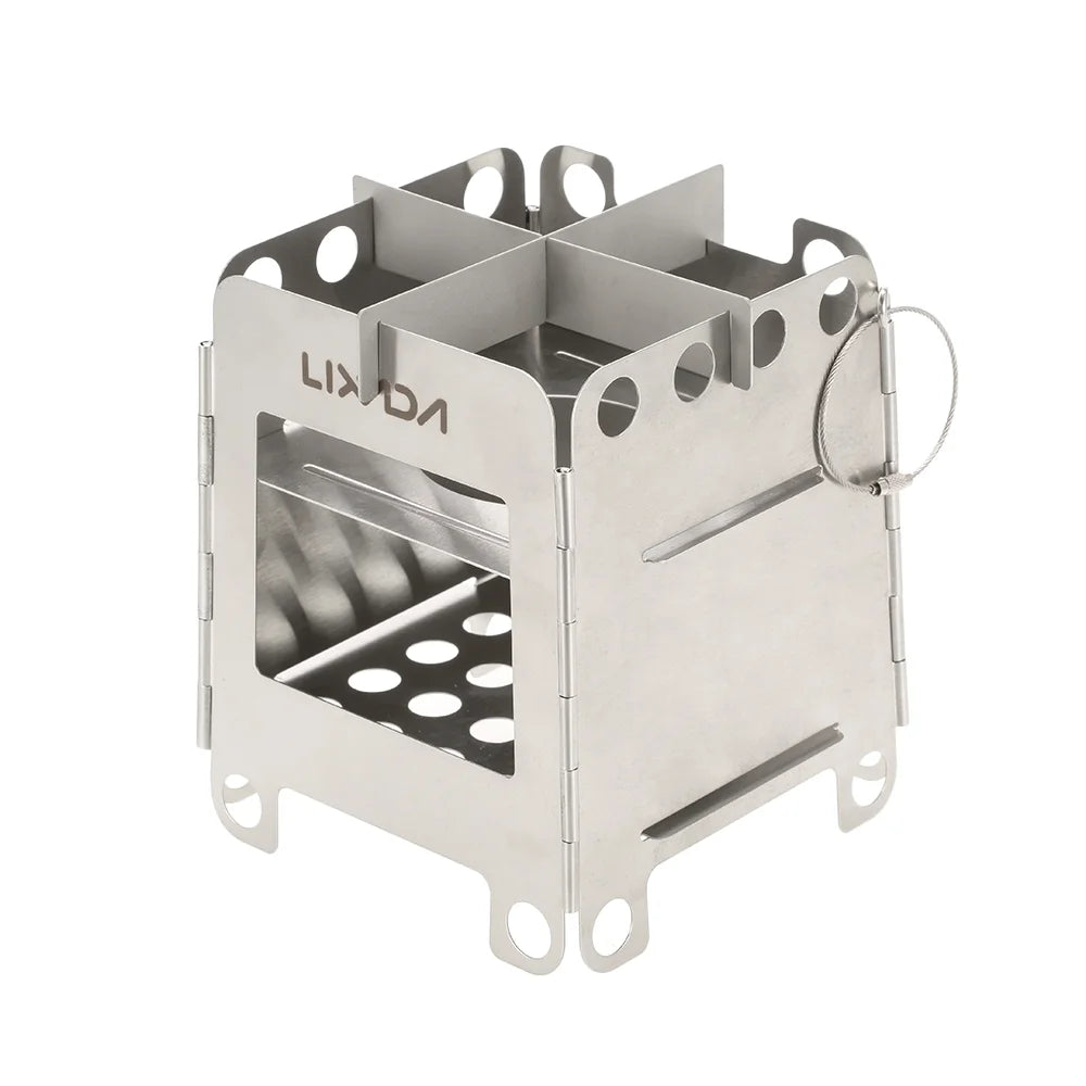 Stainless Steel Portable Folding Wood Stove F95287