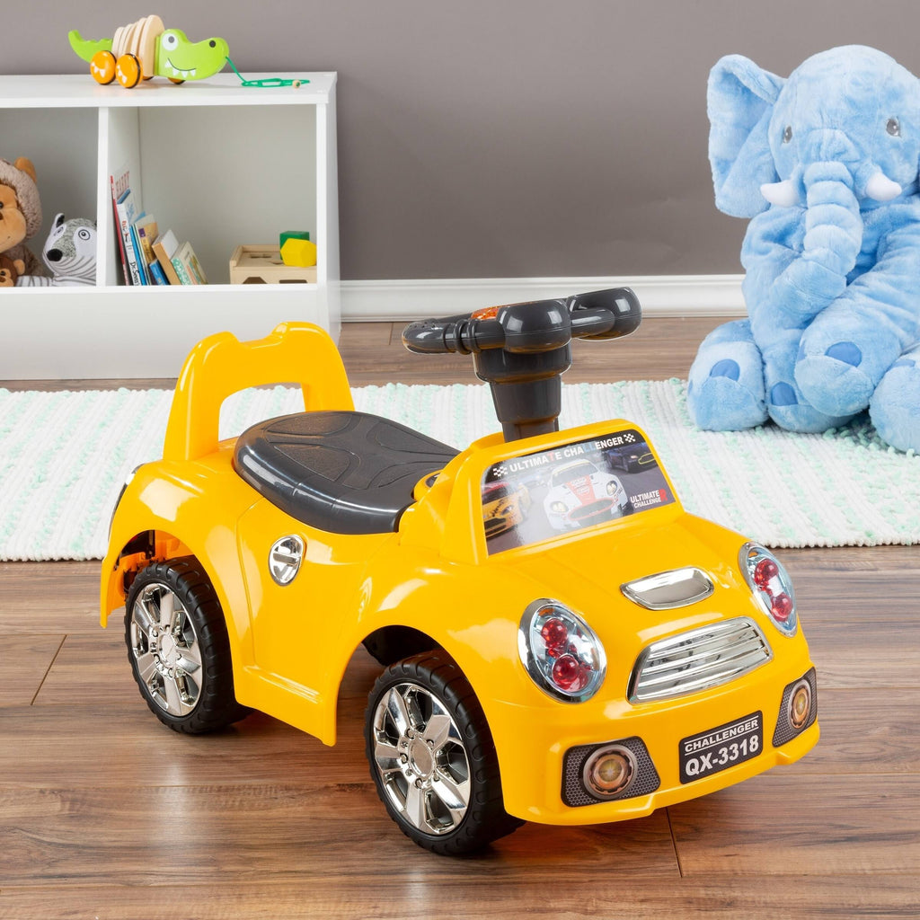 Yellow Ride-On Walking Car Toy E683