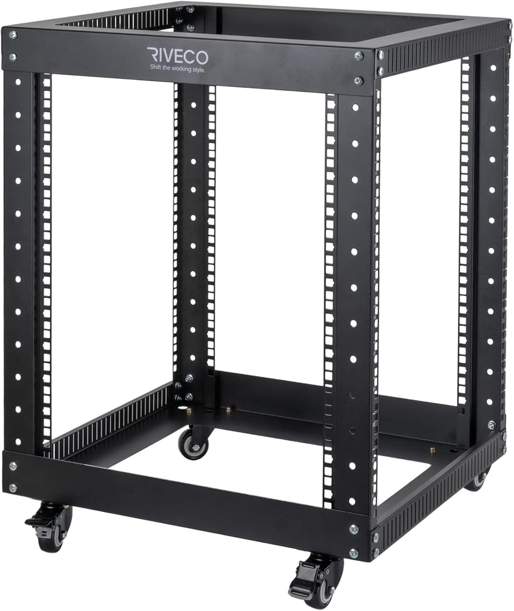12U Open Frame Server Rack with Casters U2410