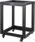 12U Open Frame Server Rack with Casters U2410