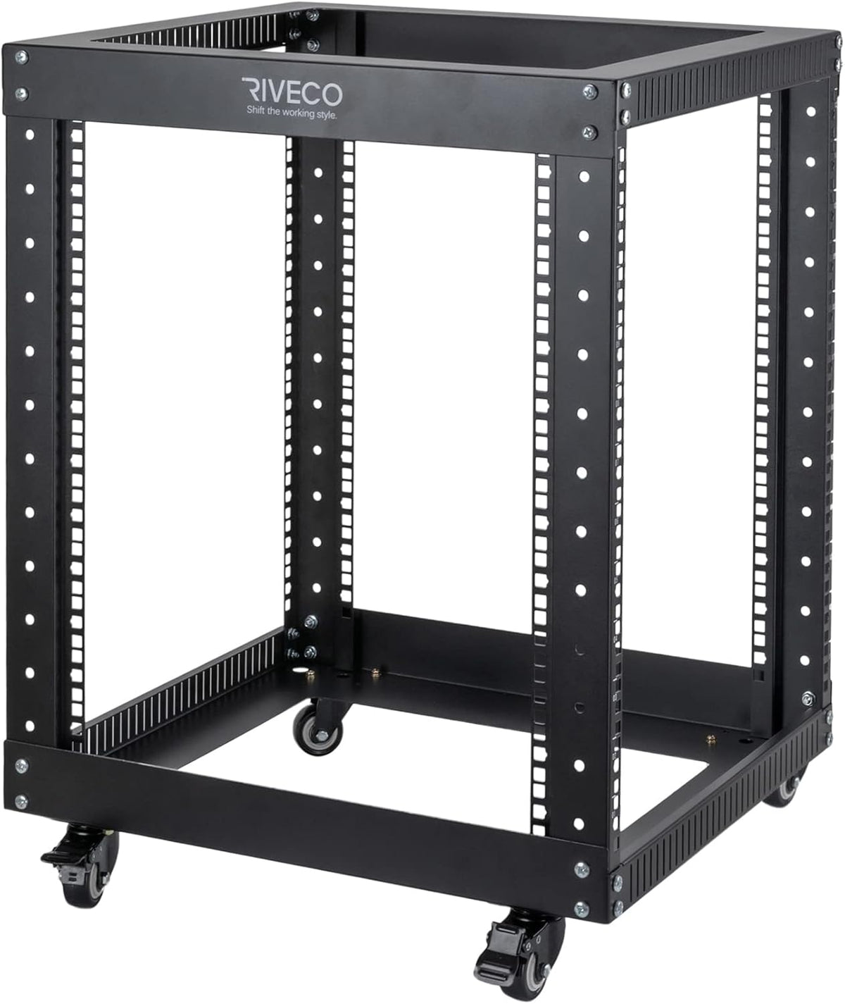 12U Open Frame Server Rack with Casters U2410