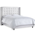 Queen Tufted Wingback Bed R4442