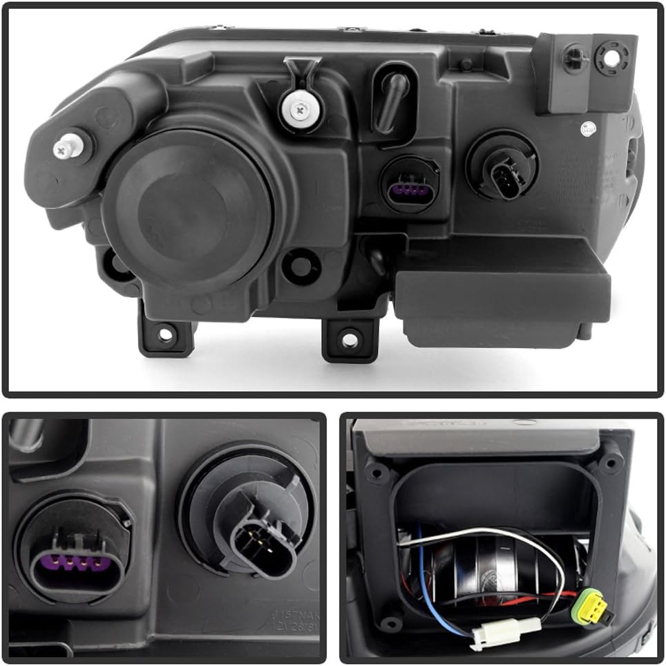 2008-2014 Challenger Headlights Headlamps Replacement HID Model Driver Passenger Side Set B4180