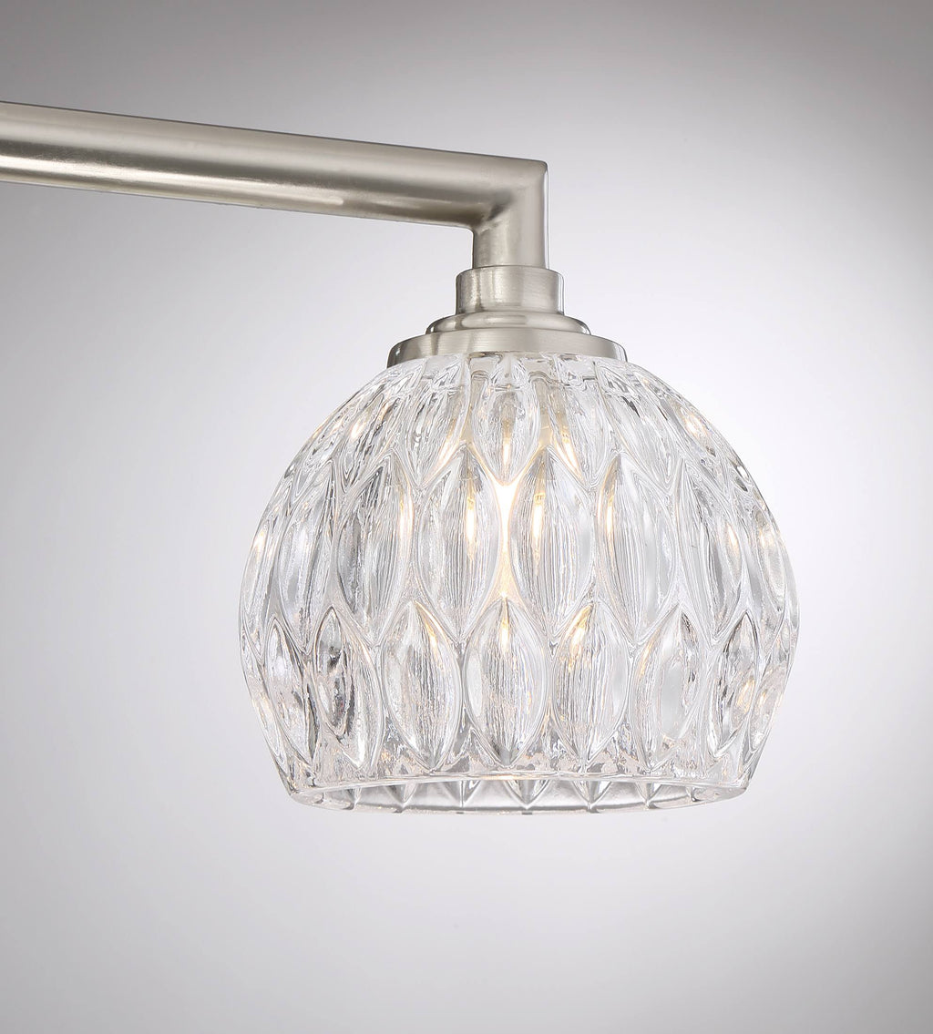 Brushed Nickel Bath Light D9162