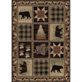 Brown Area Rug H599