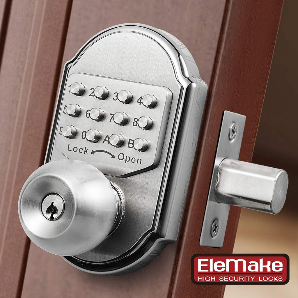 Keyless Entry Keypad Deadbolt Door Lock 304 Stainless Steel Mechanical T771