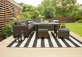 5-Piece Outdoor Wicker Dining Sectional Set A91611