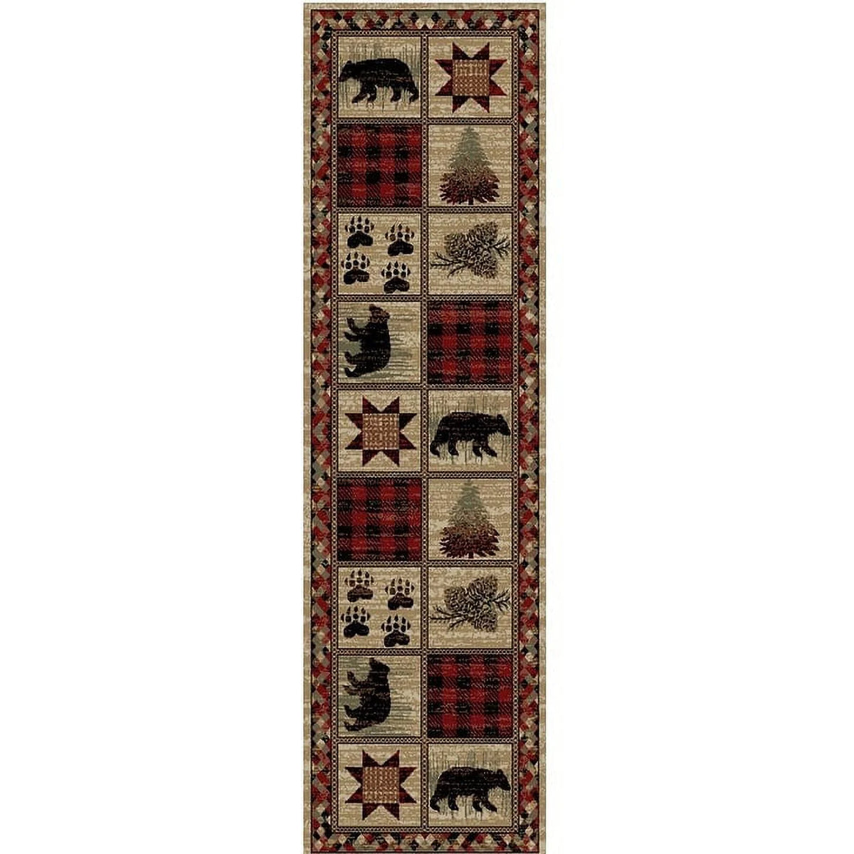 Brown Area Rug H599