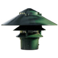 10 x 3 in 120V Incandescent Three Tier Pagoda Light Green F42647