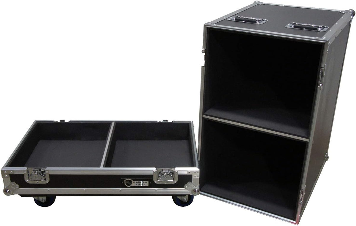 Rolling Road Case for 2 15 PA Speakers N439