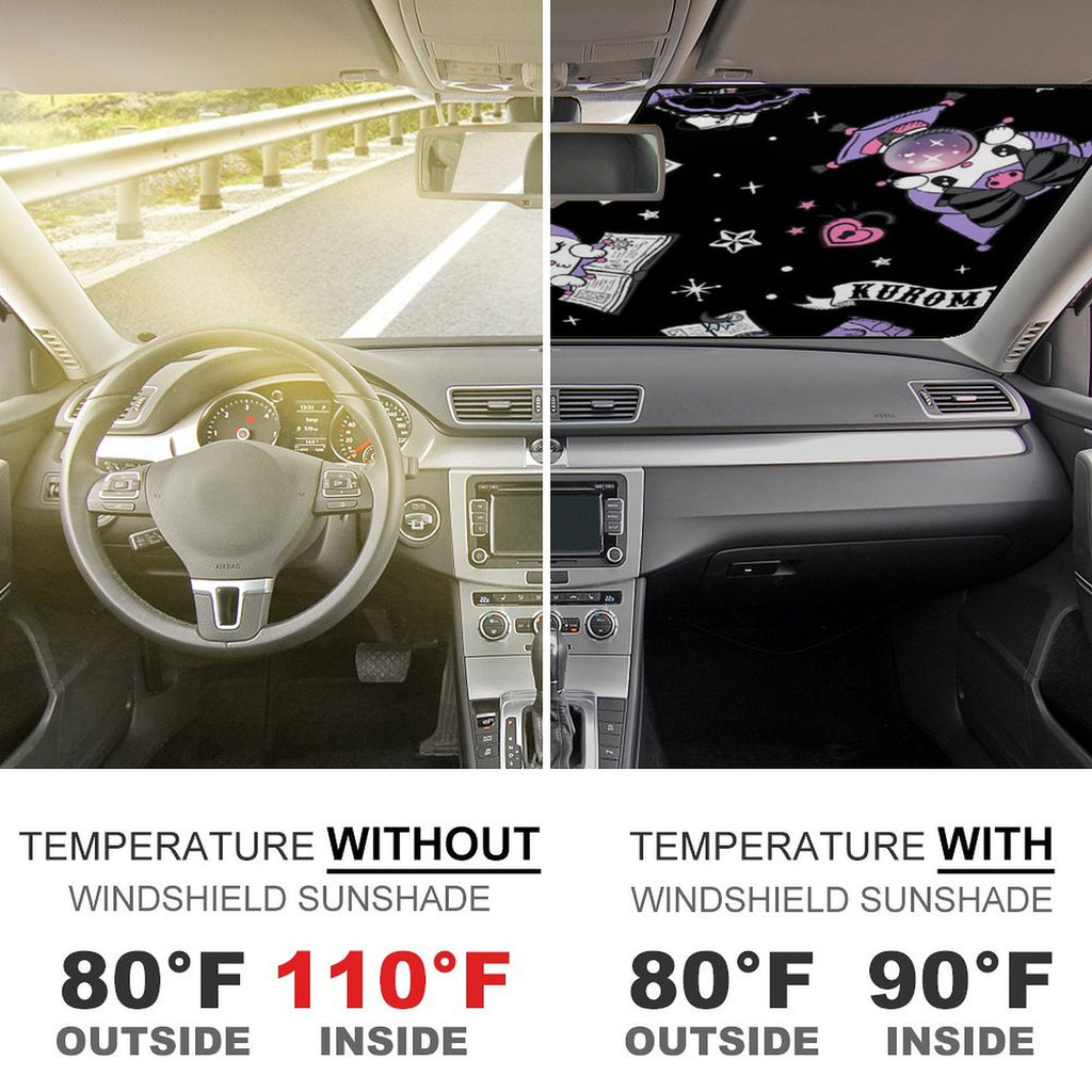 Foldable Reflective Car Windshield Sun Visor Cover J739581