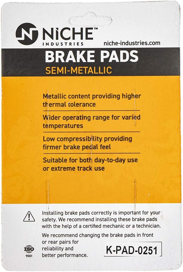 Brake Pad Set Semi-Metallic Pack of 2 Q13859