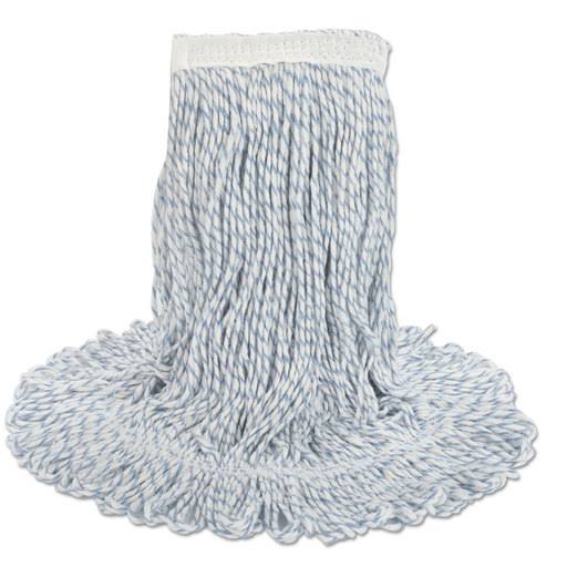 White-Blue Large Rayon-Polyester Mop Head H643960