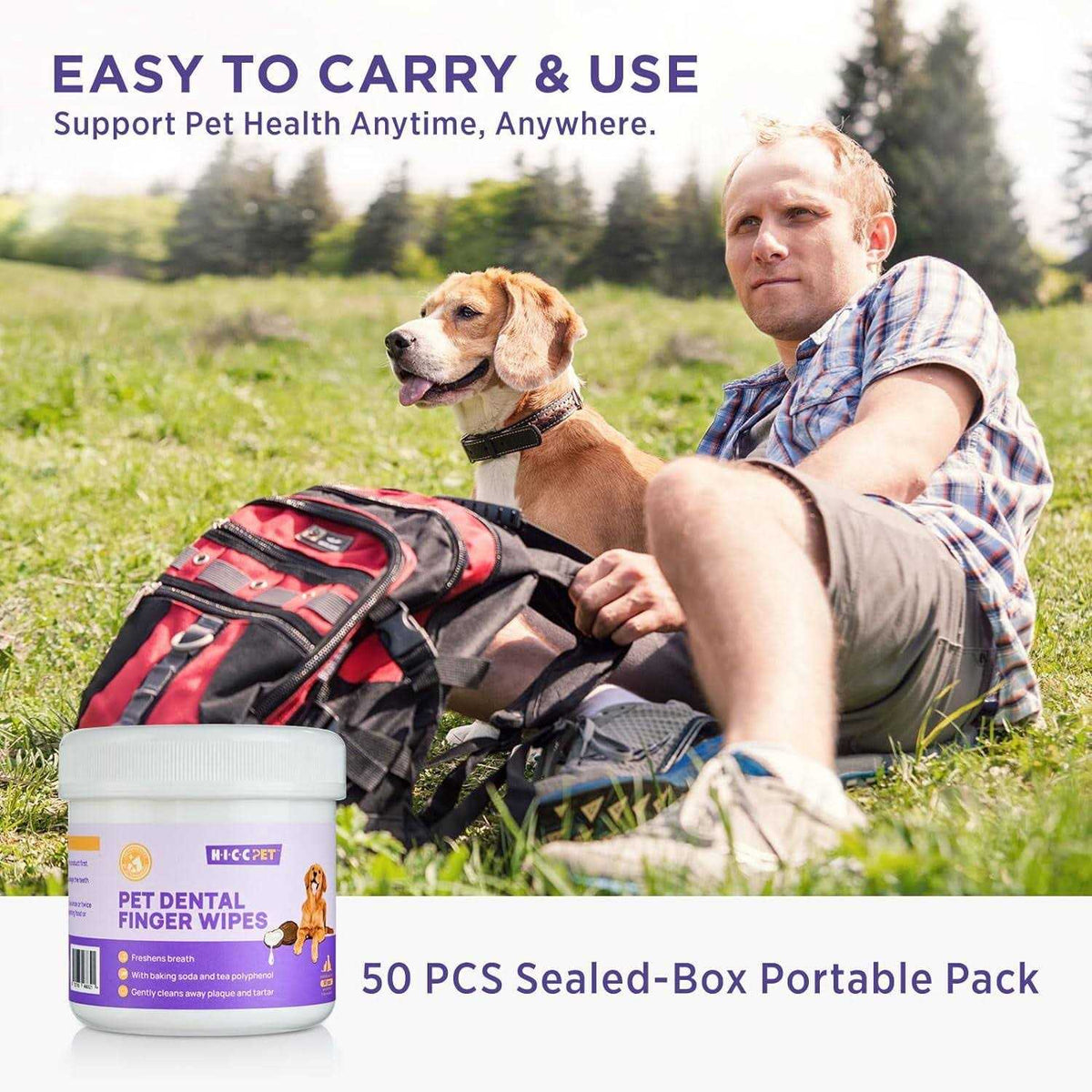 Teeth Cleaning Wipes for Dogs & Cats E586594