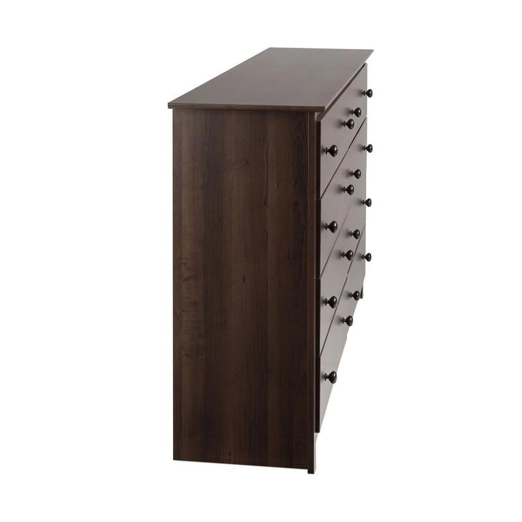 8 Drawer Espresso Composite Wood Dresser X299589