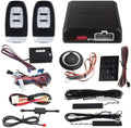 PKE Passive Keyless Entry Car Alarm System Remote Start Push Start Stop Button F42405