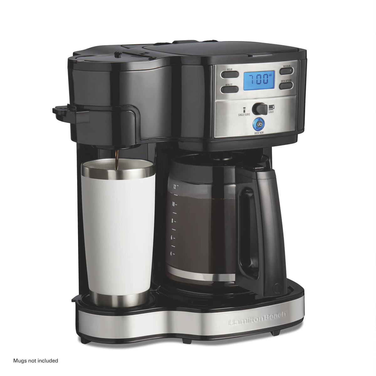 2-Way Programmable Coffee Maker, Single-Serve and 12-Cup Pot J6102